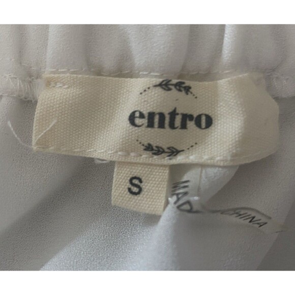 Entro White Summer Pride Festival Off-the-Shoulder Rainbow Ruffle Top - Size S - Picture 7 of 9